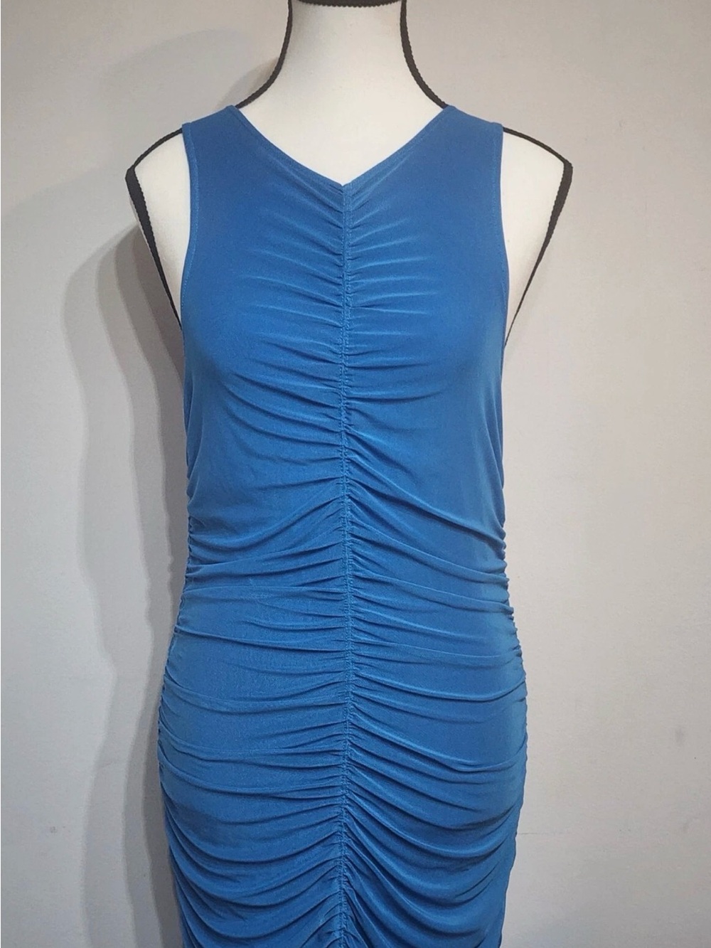 House of Harlow 1960 Royal Blue Ruched Maxi Dress size S - Picture 2 of 9
